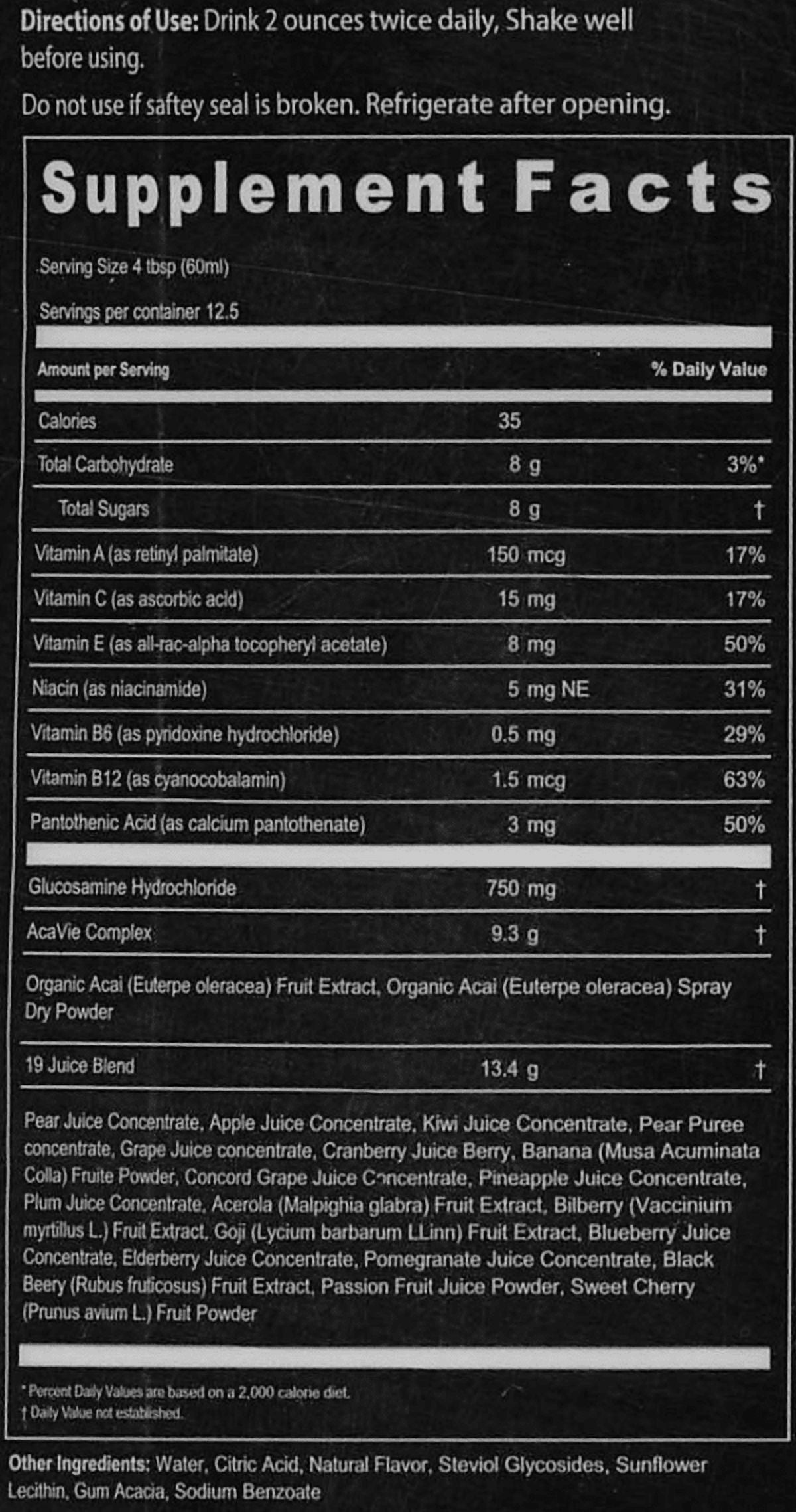 Monavie Active 1 Case | 4 Bottles | 25.3 fl oz each