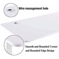 thumbnail image 6 of UNICOO® Crank Adjustable Height Standing Desk, Adjustable Sit to Stand up Desk,Home Office Table, Computer Table, Portable Writing Desk, Study Table (White Top/White Frame - NTCSET-01-WW), 6 of 8