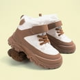 thumbnail image 2 of BOBOGOJP Girls Boys Snow Boots Winter Waterproof Slip Resistant Cold Weather Shoes Beige for Size 11.5, 2 of 9