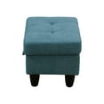 thumbnail image 5 of JESTOP 28.5" Upholstered Ottoman with Storage, Rectangle Fabric Footstool Bench, 5 of 7
