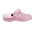 thumbnail image 2 of FOAMWALK Girl's Lightweight Solid Sherpa-Lined Clog - Warm Fleece & Stylish Clogs for Girls, Mauve, 4-5, 2 of 8