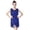 Blue, variant on Womens Trendy Fringe Sequin Latin Dance Short Dress for Party Performance Stage Show Ballroom Tango Outfit V-Neck Sleeveless Solid Color Sparkling Mini Dresses Silver XXL