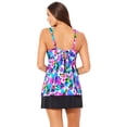 thumbnail image 2 of Swimsuits for All Longer Length Twist Front Tankini Top With Side Slit Swim Skirt, 2 of 6