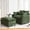 Green, variant on S-HOME Modern 39.4 Inch Chenille Armchair with Ottoman, Upholstered Single Seat for Living Room and Bedroom Use, Blue
