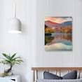 thumbnail image 3 of Creowell Relaxing Wall Art Nature Canvas North Carolina Grandfather Mountain Pictures Price Lake Blue Ridge Parkway Paintings Landscape Artwork Home Decor for Living Room Framed 16x20 in/12x16 in, 3 of 4