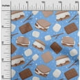 thumbnail image 2 of oneOone Silk Tabby Brown Fabric Food Quilting Supplies Print Sewing Fabric By The Yard 42 Inch Wide, 2 of 6
