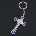 thumbnail image 3 of Llavero partido Llavero Colgante Crucifijo de Jesús de Santa Religioso Católico Azul Magideal Llavero partido, 3 of 7