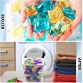 thumbnail image 4 of 100 OZ Laundry Pod Container Laundry Powder Container Laundry Pod Holder For Laundry Beads Dishwasher Pod Laundry Dispenser Laundry Room Organization Storage with Sealed and Pop-Up Lids (White), 4 of 6