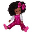 thumbnail image 3 of Poupées, Bébé Fille Renaissance Africaine, Poupée Bébé Mignonne de 14 Pouces, à la Mode pour Enfants Q14-57 Rose Rouge, 3 of 8