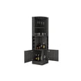 thumbnail image 5 of FM FURNITURE Seattle Bar Cabinet, Eight Bottle Cubbies, Two Large Open Shelves, 5 of 6