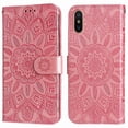 thumbnail image 5 of Funda tipo cartera GANGXUN para iPhone X/Xs , diseño girasol, cuero PU, soporte, cierre magnético, tarjetero, 5 of 5