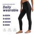 thumbnail image 5 of Hipuroga High Waisted Leggings with Pockets for Women Ultra Soft Lounge Yoga Pants for Casual Black M, 5 of 6