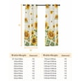 thumbnail image 6 of Fsddascl Yellow Sunflower Blackout Curtains for Bedroom/Living Room, Thermal Insulated Kitchen Curtains, Vintage Country Bee Farmhouse Floral Grommet Darkening Window Treatment Drapes 42"x63"x2, 6 of 6