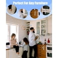 thumbnail image 6 of Child Safety Locks - Cabinet Locks Baby Proofing for Babies, Adhesive Cabinet Latches, Multi-Purpose for Fridge Drawers,Ovens Toilet Seats,Trash Can, No Drilling (3 Count), 6 of 8