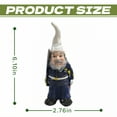 thumbnail image 2 of ICERUN 2Pcs Garden Gnomes,Resin Gnome Elf Garden Decorations,Garden Police Vibe Lawn Ornaments,Style2, 2 of 7