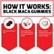 thumbnail image 5 of Suplemento de gomitas de maca negra Force Factor 60 unidades, 5 of 7