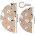 thumbnail image 3 of Coolnut Halloween Christmas Tree Skirt Halloween Tree Skirt, for Holiday Party Home Christmas Day Ornaments48", 3 of 6