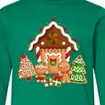 thumbnail image 4 of Inktastic Gingerbread House Christmas Long Sleeve Youth T-Shirt, 4 of 5