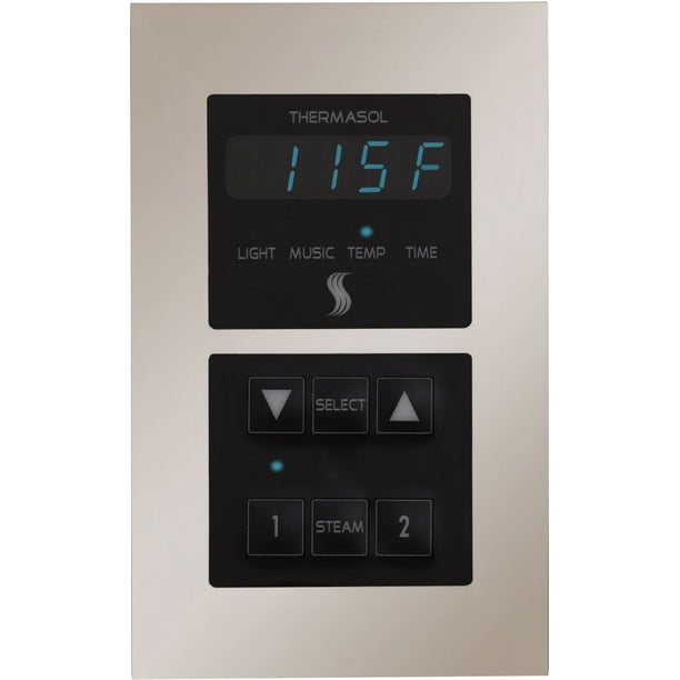 Thermasol Semr Signature Programmable Steam Shower Controller Nickel