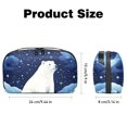thumbnail image 5 of Polar Bear Digital Pouch with Oxford Fabric, Waterproof Electronic Organizer Travel Case, Cord and Cable Organizer, Canvas Storage Box Small, Hard Drive Bags Included - 5.9x9.44x3.14 in, 5 of 6