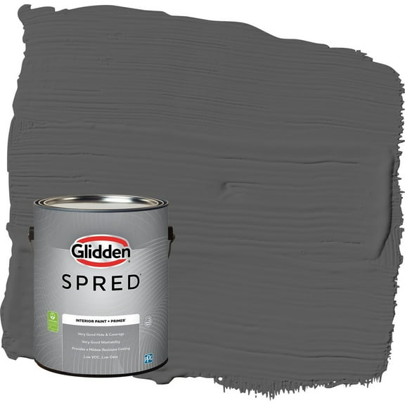 Glidden Spred Knight's Armor / Gray Eggshell Interior Paint with Primer, 1 Gallon