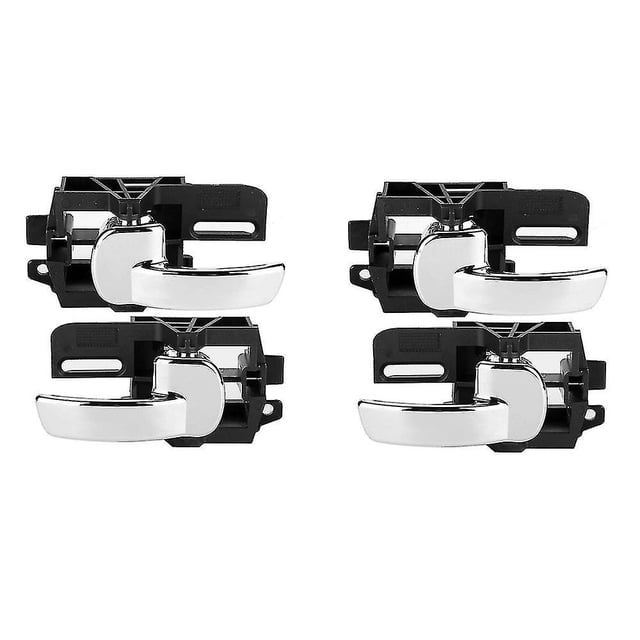4x Poignée de Porte Intérieure Chromée Gauche Droite pour J10 2007-2013 80670jd00e 80671jd00e