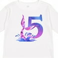 thumbnail image 4 of Inktastic 5th Birthday Mermaid Tail Boys or Girls Long Sleeve Toddler T-Shirt, 4 of 5
