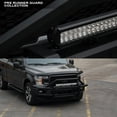 thumbnail image 7 of Stehlen 642167824145 Compatible With 2015-2022 Ford F150 Steel Pre-Runner Bumper Grille Guard with 32" 60x CREE LED Fog Light Bar v2 - Matte Black, 7 of 7