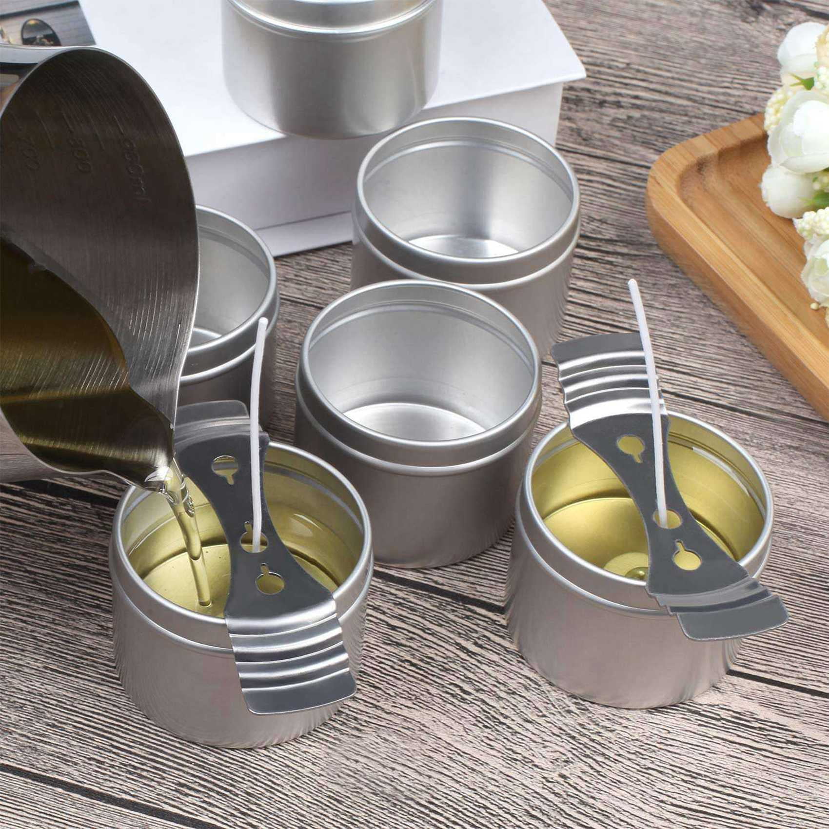 36 Piece Candle Tin , 4 Oz, Candle Containers for DIY Candle Making,Candle Container,Handmade Candle Making Tools