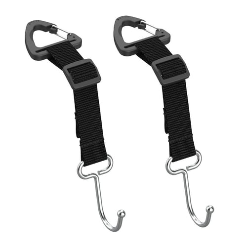 AQGT 1 Pair Adjustable Braided Band Car Headrest Hooks Multifunctional Easy Installation Auto Back Seat Hanger Heavy Duty Baby Stroller Hooks Organizers
