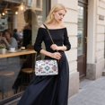 thumbnail image 5 of FORMRS Women Crossbody Purse with Chain Strap Vegan Leather Shoulder Handbag, Navy Blossom Mosaic, 5 of 7