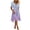 #4, variant on XUNKUSGA Summer Dresses for Women 2026 Fashion Wrap V Neck Short Sleeve Tie Waist High-Low Hem Sundresses for Women Soft Stretchy Women's Dresses,Purple,S