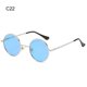 thumbnail image 1 of Gafas de sol redondas pequeñas con protección UV400 para hombre y mujer, lentes polarizadas Retro de Metal, tonos Punk coloridos, 1 of 5