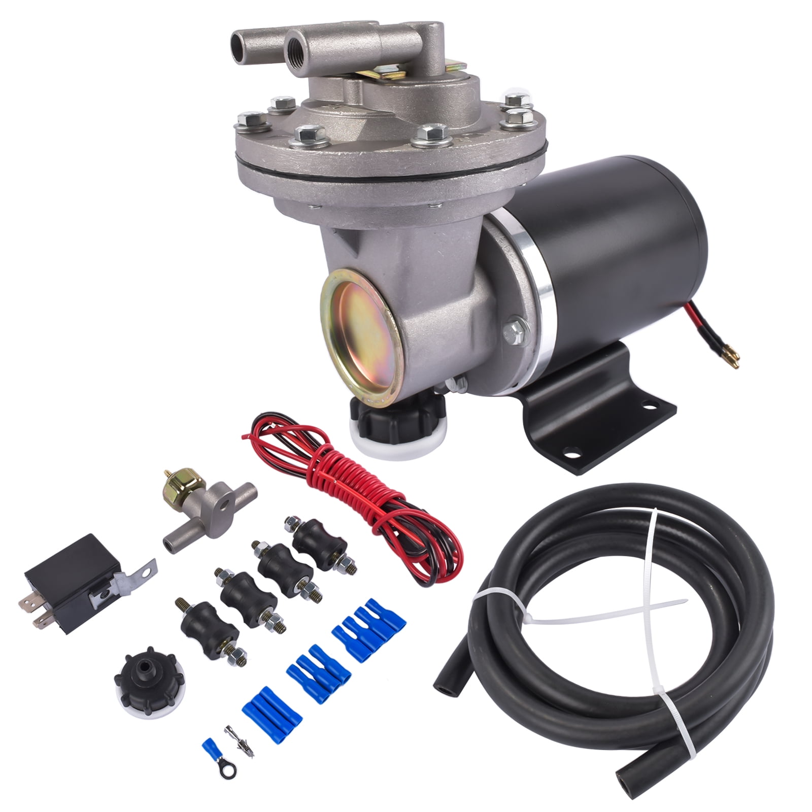 GELUOXI 12V Electric Vacuum Pump Kit 28146 for Brake Systems 18" to 22" with Mounting Hardware