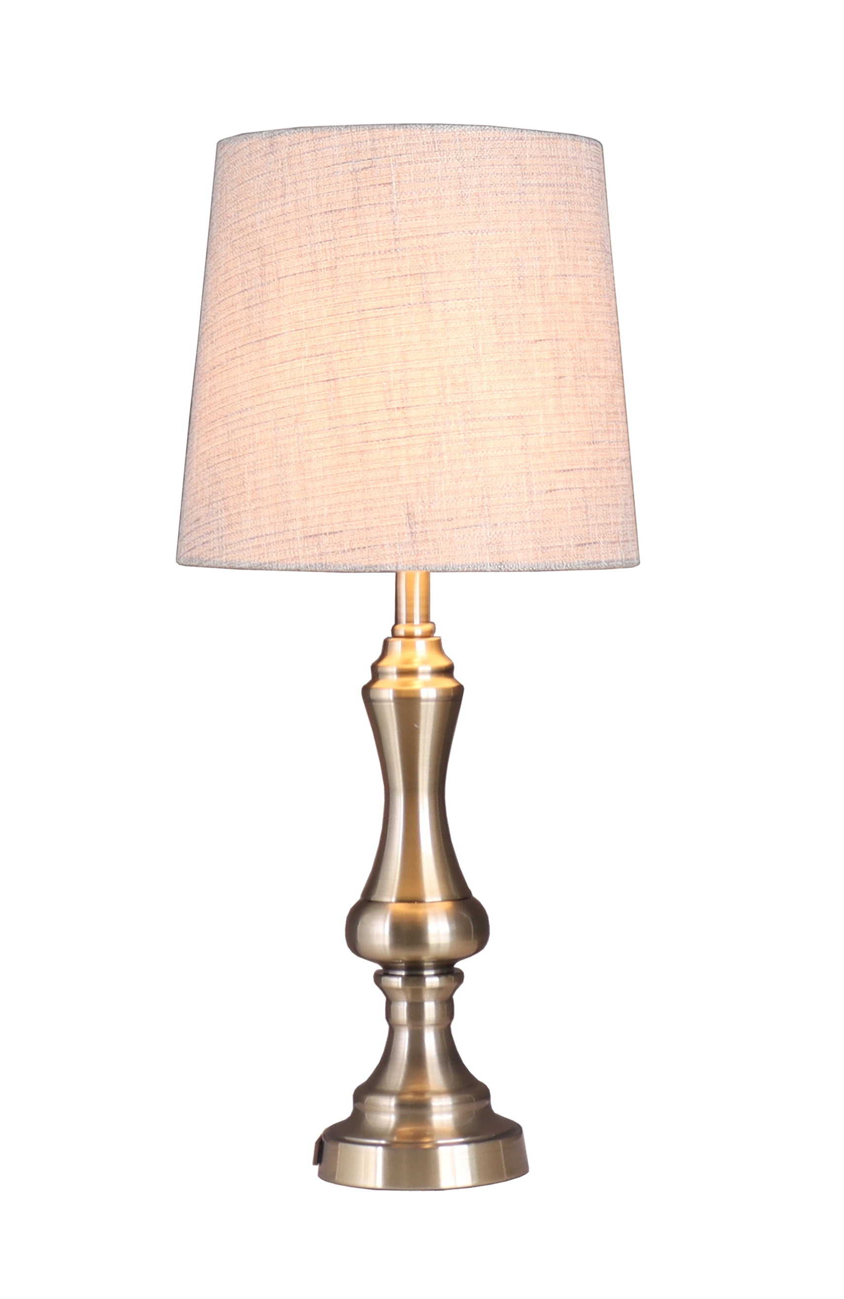 Simplee Adesso Beige Fabric Uno Lamp Shade, 11"H x 12"D, Transitional, Adult Office Or Dorm Room Use