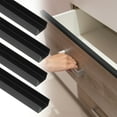 thumbnail image 1 of Paquete de 4 protectores de borde de gabinete de 18" para marcos de gabinetes de cocina de 13/16", negro mate, 1 of 7
