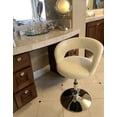 thumbnail image 5 of Impressions Vanity Giselle Contemporary Swivel Vanity Chair with Adjustable Height (White), 5 of 5