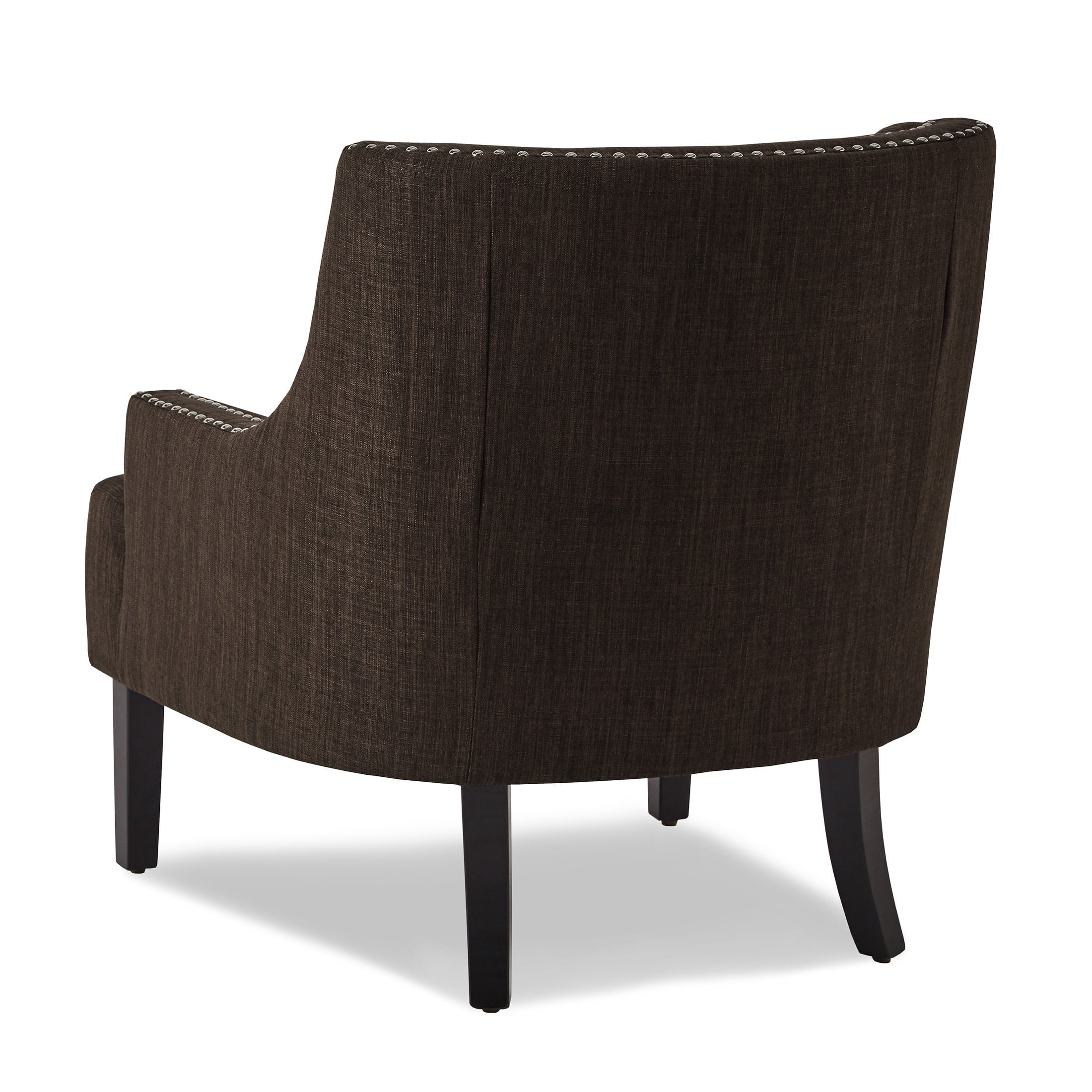 OakvillePark Vernonia Fabric Upholstered Accent Chair, Chocolate