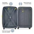 thumbnail image 3 of DELSEY PARIS Heilum Aero 25" Hardside Expandable Spinner Checked Luggage, Metallic Blue, 3 of 11