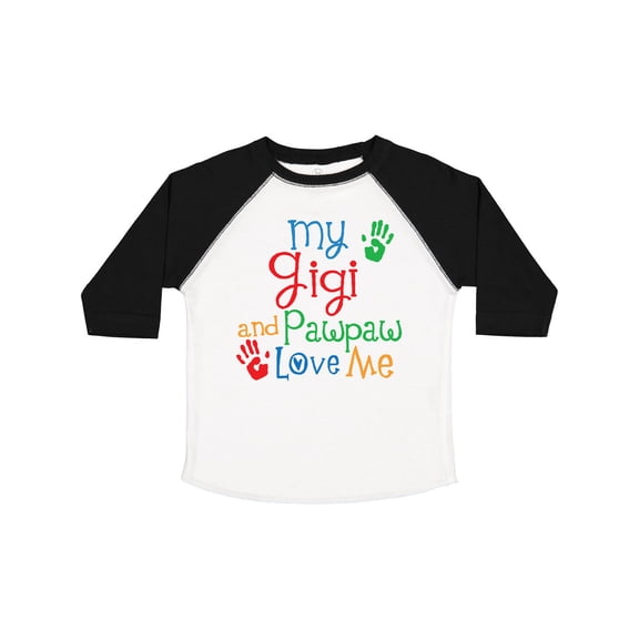 Inktastic My Gigi and Pawpaw Love Me Boys or Girls Toddler T-Shirt