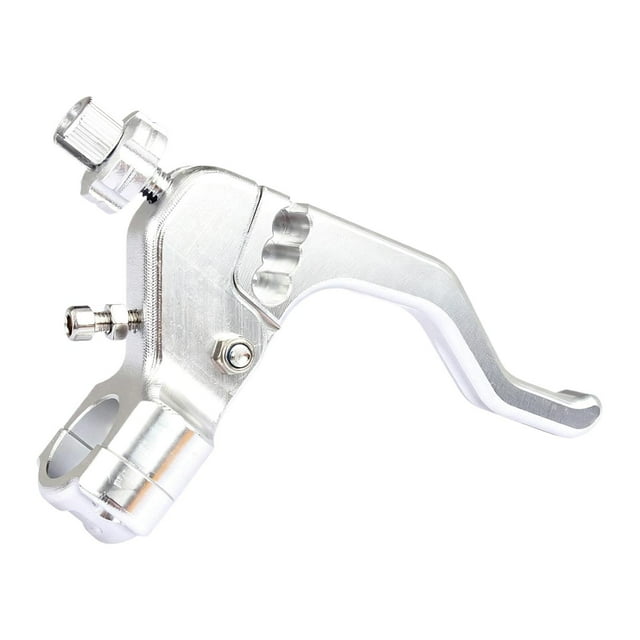 Maneta de embrague universal de aleación de aluminio de 22 mm (7/8") para motocross Plata