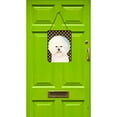thumbnail image 2 of Bichon Frise Candy Corn Halloween Portrait Wall or Door Hanging Prints, 2 of 2