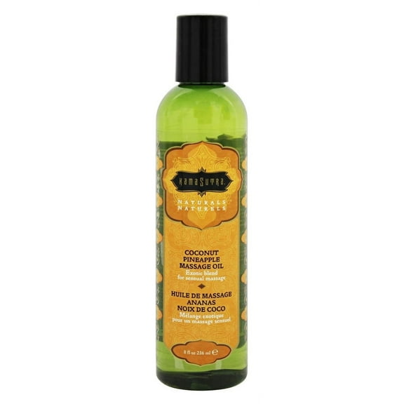 The Kama Sutra Company, Naturals Massage Oil Coconut Pineapple, 8 Oz