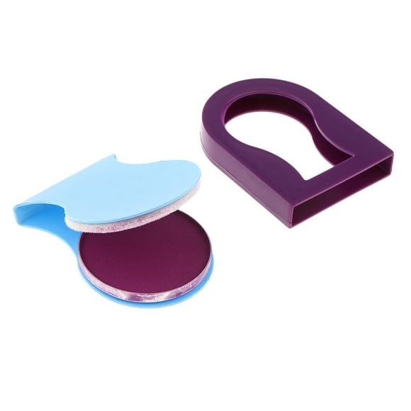 Tinte Temporal en Polvo para El Cabello, Una Sola Vez, Cubierta para Teñir El Cabello, Herramienta de Maquillaje para El Cabello Púrpura Colco Torta de tinte para el cabello