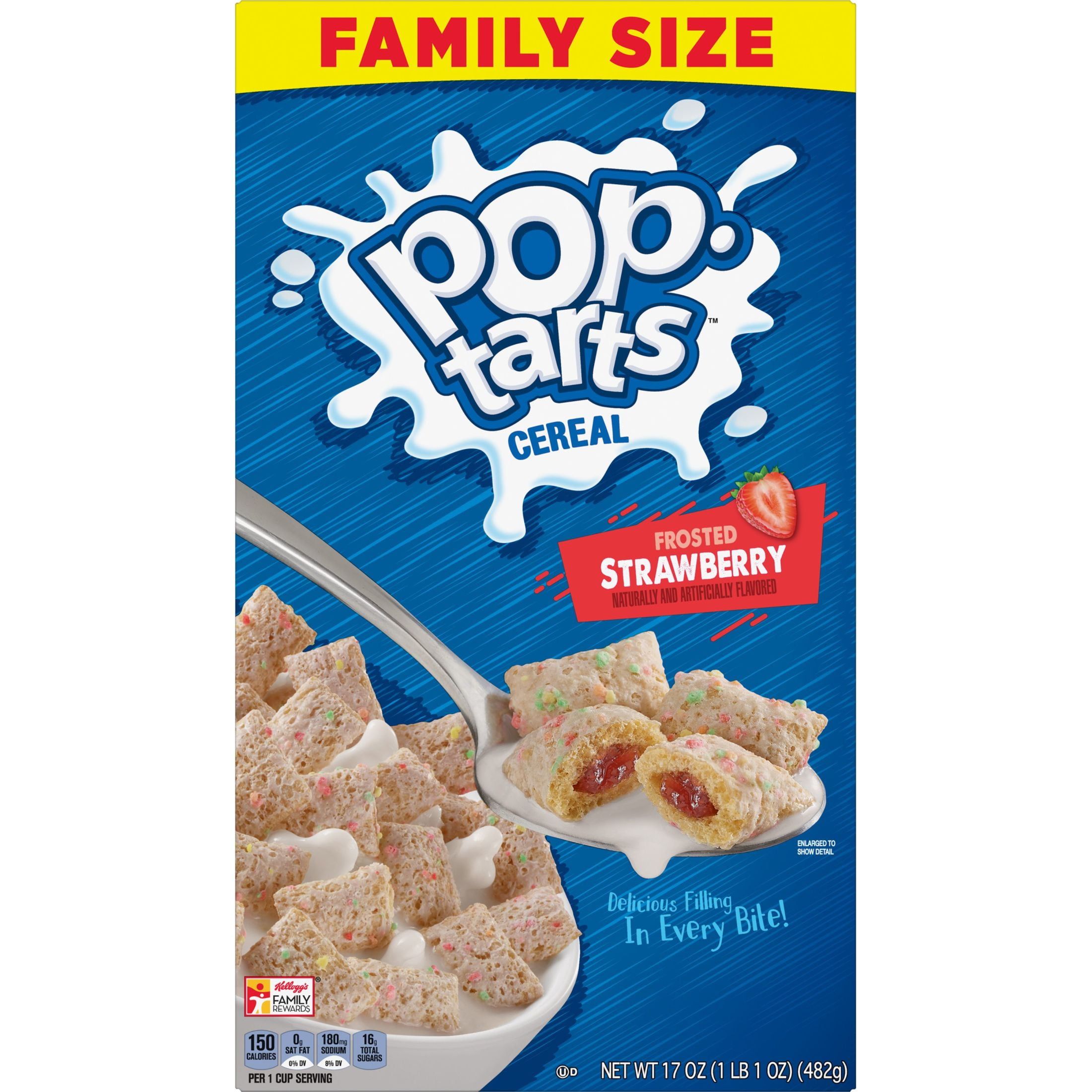 Kellogg's Pop Tarts Frosted Cold Breakfast Cereal, 17 oz -