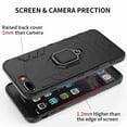 thumbnail image 2 of Dteck For iPhone 7 Plus / 8 Plus Case, [Magnetic Car Mount] Heavy Duty Armor Protective Rugged 2 in 1 Shock-Absorbing Case with 360 Degree Rotation Ring， Black, 2 of 6