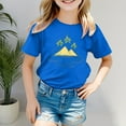 thumbnail image 2 of Chemises pour Filles Imprimé Manches Courtes Col Rond Vêtements d'Été Filles 6-7 Ans Mode Filles, 2 of 4