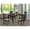 Linen Fabric, variant on East West Furniture LYCA5-CAP-W 5 Piece Dining Room Set For 4-Dining Room Table With Leaf and 4 Dining Room Chairs