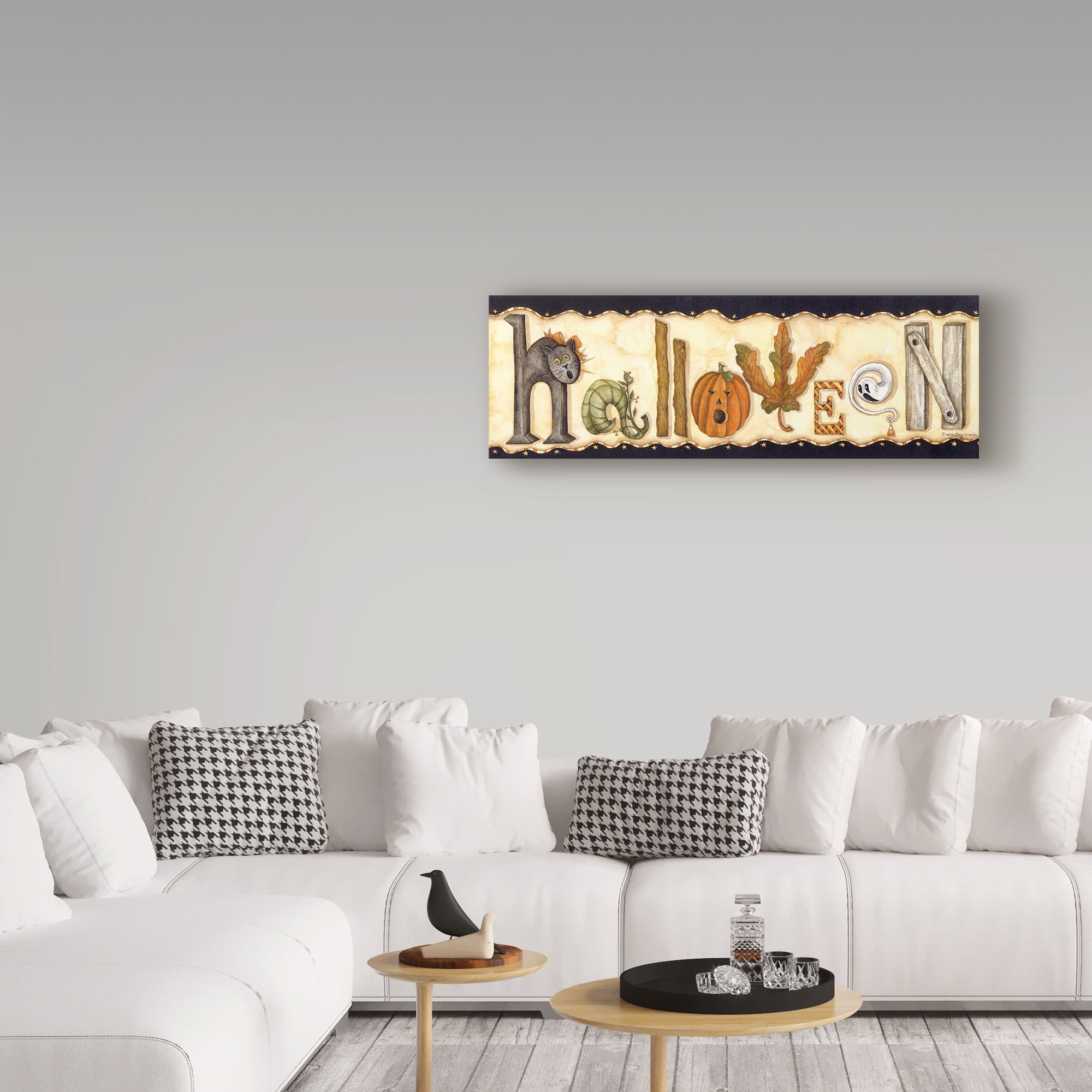 Trademark Fine Art 'Halloween Collage' Canvas Art by Robin Betterley
