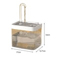 thumbnail image 3 of CBFFDC Pet Drinking Feeder High Capacity Automatic Pet Water Circulation Flow Filter Box Semi transparent Dog Water Dispenser, 3 of 6